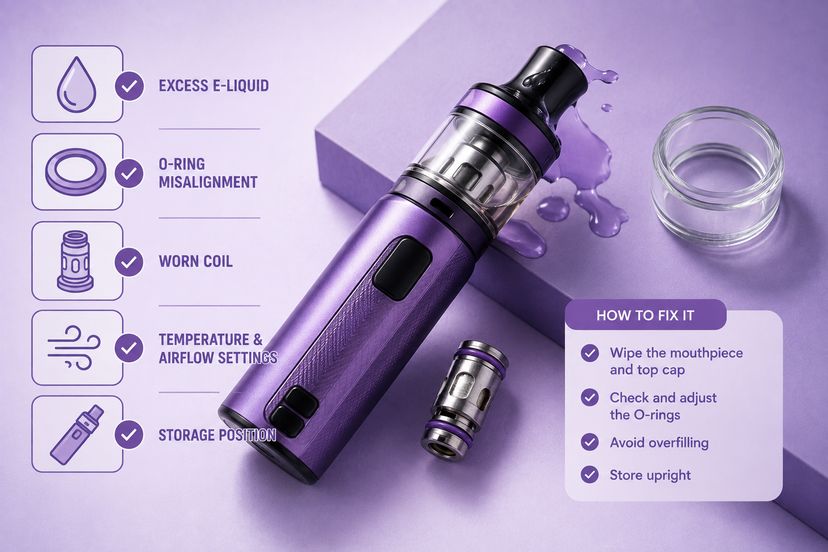 Why Is My Vape Leaking From the Mouthpiece When Not in Use? (And How to Fix It)